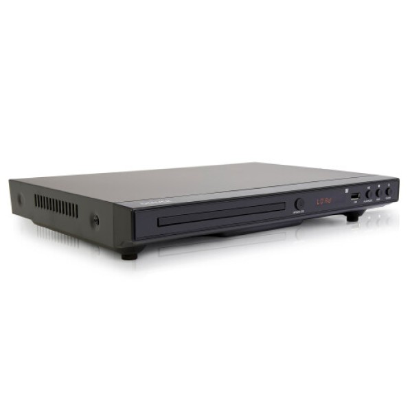 Denver DVH-1245 Full-Region DVD Player, Supports HDMI Upscaling to 1080p, USB, and Dolby Digital Audio
